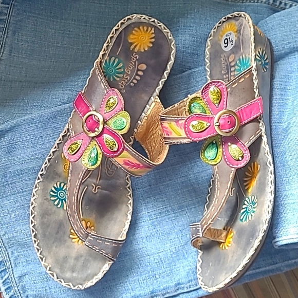 Spring Step L'Artiste Santorini Sandals Size 41 or US 9-9.5 - Picture 2 of 13
